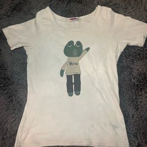 White hysteric glamour frog shirt